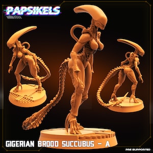 Gigerian Brood Succubus by Papsikels Great for Cyberpunk, Shadowrun, and other Scifi Tabletop Games