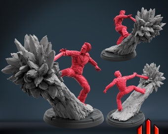 Icycle de Trident Studios Ideal para Crisis Protocol, juegos de rol de superhéroes y otros juegos de mesa de ciencia ficción