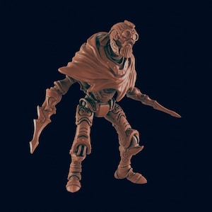 Clockwork Assassin - Bolts and Brimstone  by EC3D Designs, Great for AD&D,Cyberpunk,Shadowrun,Stargrave, and other Sci-Fi Tabletop Games