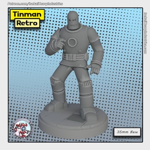 Retro Tinman by Isekai Heavy Industries Great for Crisis Protocol, Superhero RPGs, and other Sci-Fi Tabletop Games