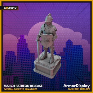 Armor Display van C27 Miniatures Ideaal voor crisisprotocollen, superhelden-RPG's en andere sci-fi-tafelspellen
