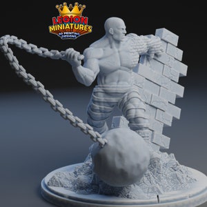 Absorbing Man by Legion Miniatures Great for Display, Superhero RPGs, and other Tabletop Games