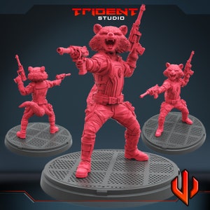 Rocket Squirrel by Trident Studios Great for Crisis Protocol, Superhero RPGs, and other Scifi Tabletop Games