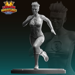 Speed Gal by Legion Miniatures Great for Display, Superhero RPGs, and other Tabletop Games