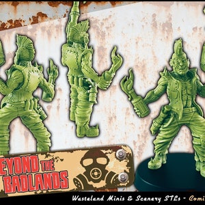 Deranged Male Mutant by EC3D Designs, Great for Cyberpunk, Shadowrun, Stargrave, Starfinder and other Sci-Fi Tabletop Games