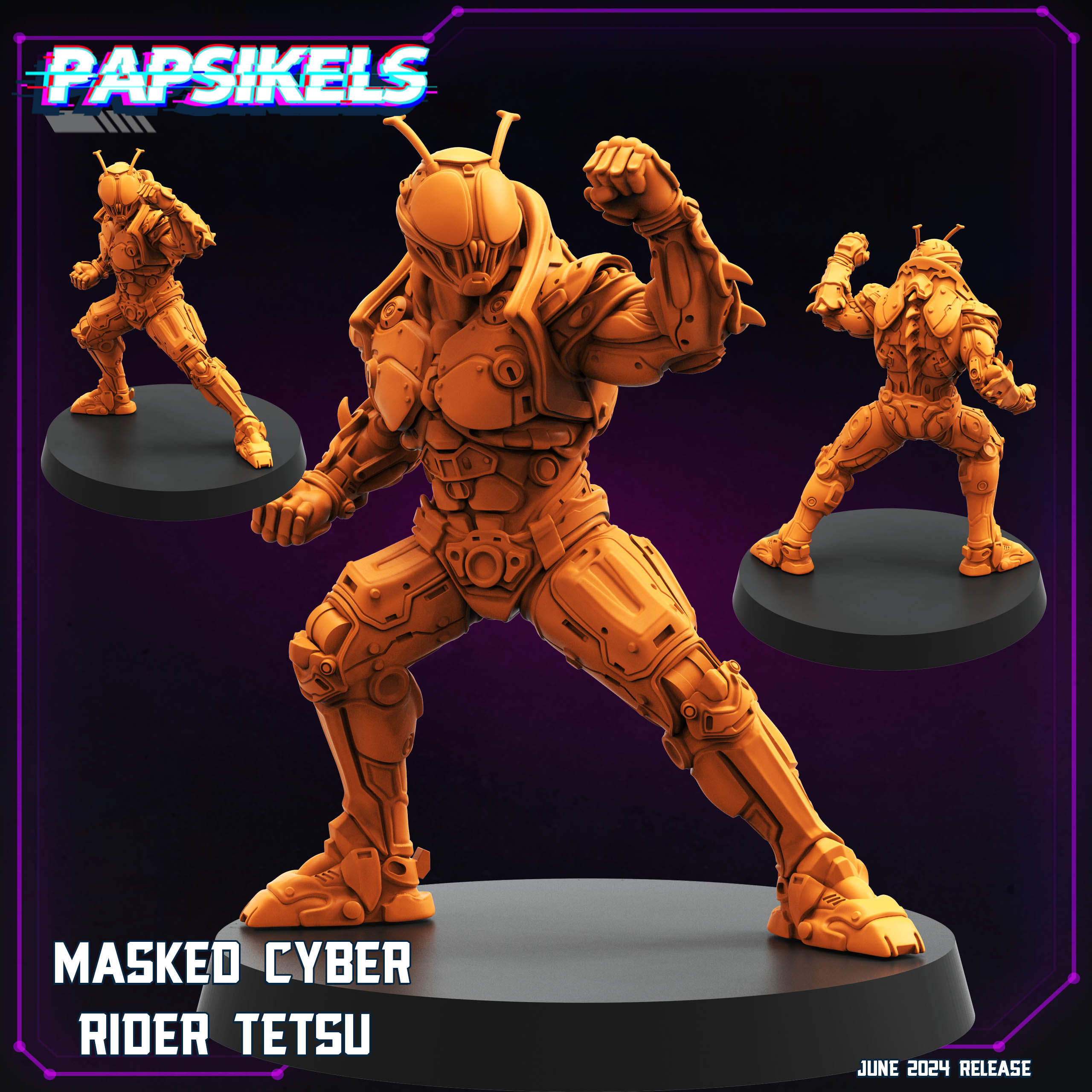 Masked Cyber Rider Tetsu by Papsikels Great for Cyberpunk,shadowrun ...
