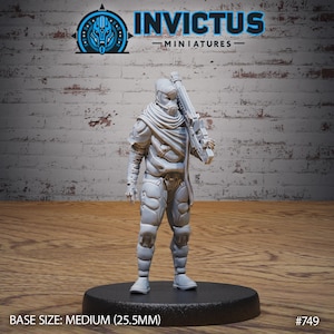 Sand Trooper - Desert Storm by Invictus Miniatures Great for Cyberpunk, Starfinder and other Sci-Fi Tabletop Games