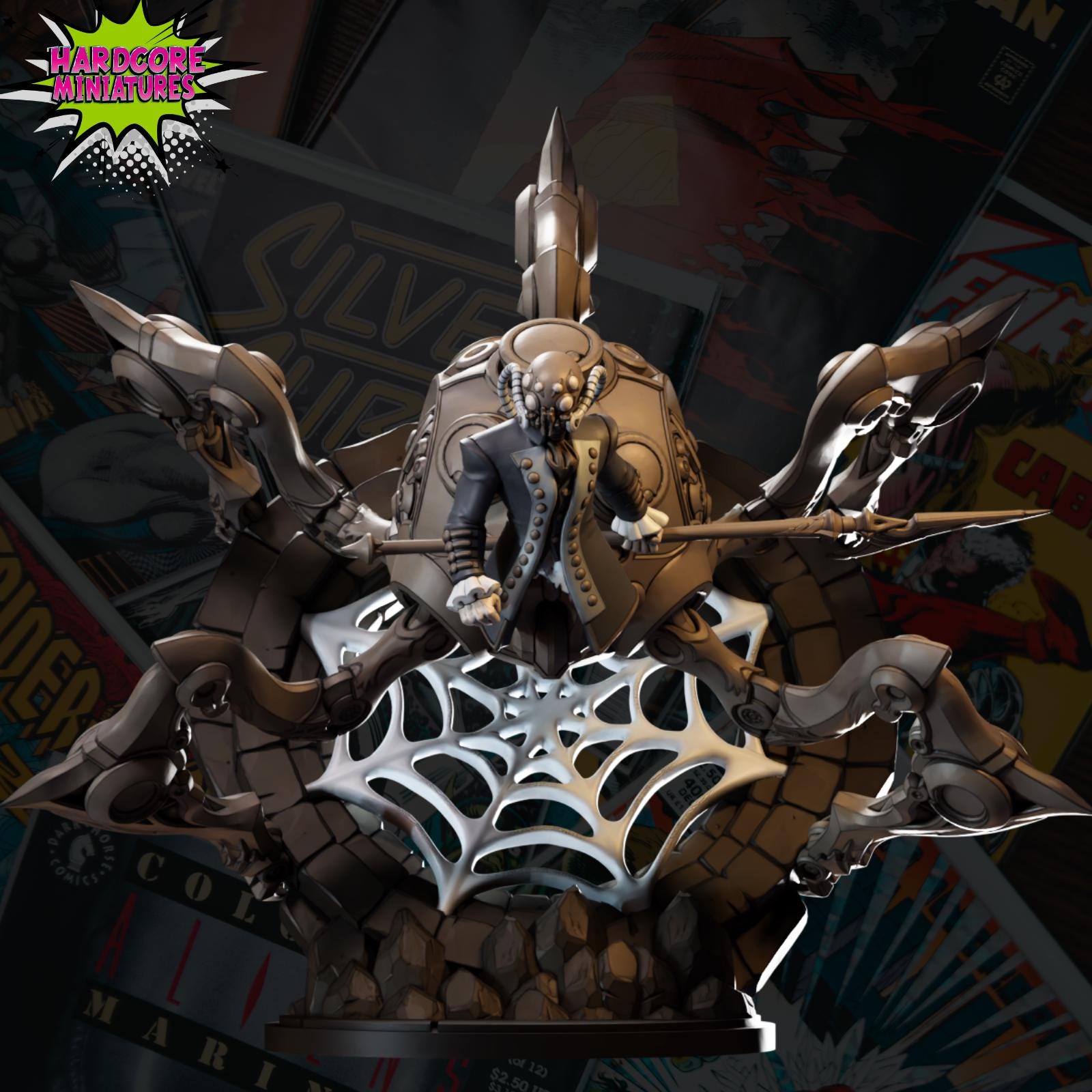 Expert Stitcher 40mm scale on 65mm base by Hardcore Miniatures Great for Display, Superhero RPGs, and other Tabletop Game