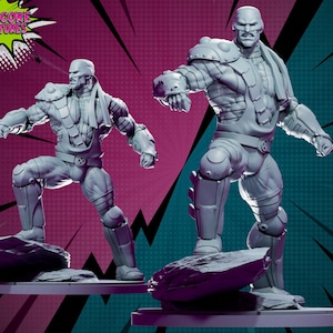 Steel Man by Hardcore Miniatures Great for Display, SuperHero RPGs, and other Tabletop Game