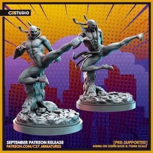 Boy with the dragon Tattoo by C27 Miniatures Great for Crisis Protocol, Superhero RPGs, and other Sci-Fi Tabletop Games