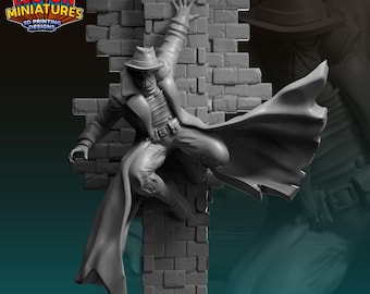 Arachnid Man Noir 40mm scale on 35mm base by Legion Miniatures Great for Display, Superhero RPGs, and other Tabletop Games