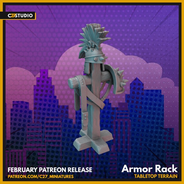 Isometric Armor Rack Armor Rack - Etsy