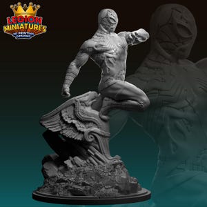 Arachnid Symbiote 40mm scale on 35mm base by Legion Miniatures Great for Display, Superhero RPGs, and other Tabletop Games