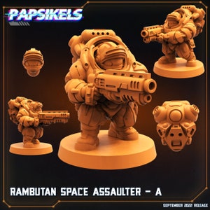 Rambutan Space Assaulter by Papsikels Great for Cyberpunk, Shadowrun, Stargrave and other Sci-Fi Tabletop Games