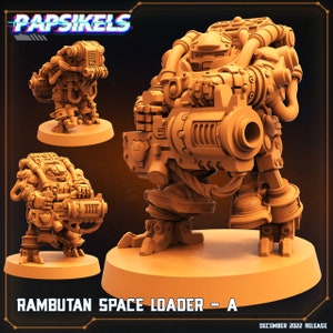 Rambutan Space Loader by Papsikels Great for Stargrave, Starfinder and other Sci-Fi Tabletop Games (not painted)