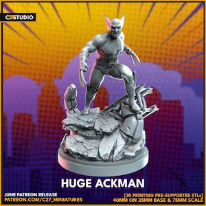 Huge Ackman by C27 Miniatures Great for Crisis Protocol, Superhero RPGs, and other Sci-Fi Tabletop Games