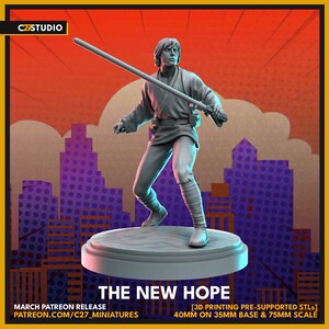 The New Hope by C27 Miniatures Great for Crisis Protocol, Superhero RPGs, and other Sci-Fi Tabletop Games