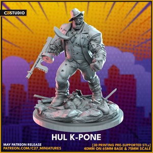 Hul K-Pone by C27 Miniatures Great for Crisis Protocol, Superhero RPGs, and other Sci-Fi Tabletop Games