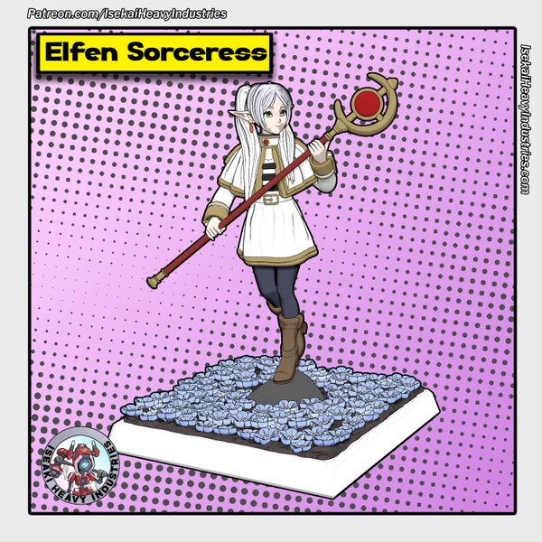 Elfen Sorceress by Isekai Heavy Industries Great for Crisis Protocol, Superhero RPGs, and other Sci-Fi Tabletop Games