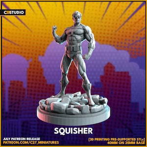 Squisher by C27 Miniatures Great for Crisis Protocol, Superhero RPGs, and other Sci-Fi Tabletop Games