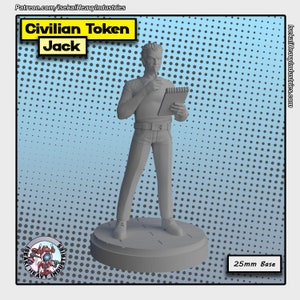 Civilian Token by Isekai Heavy Industries Great for Crisis Protocol, Superhero RPGs, and other Sci-Fi Tabletop Games