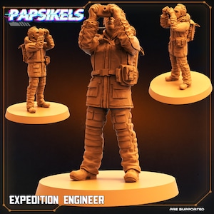 Expedition Engineer av Papsikels Perfekt för Cyberpunk och andra Sci-Fi-bordsspel