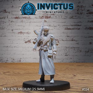 Winter Soldier - Genesis War by Invictus Miniatures Great for Cyberpunk, Shadowrun, Starfinder and other Sci-Fi Tabletop Games