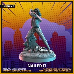 Nailed It by C27 Miniatures Great for Crisis Protocol, Superhero RPGs, and other Sci-Fi Tabletop Games