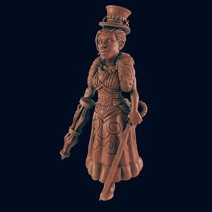Femme Fatale - Bolts and Brimstone by EC3D Designs, Great for AD&D,Cyberpunk,Shadowrun,Stargrave, and other Sci-Fi Tabletop Games