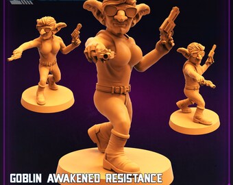 Goblin Awakened Resistance Member - Infrinity by Papsikels Great for Cyberpunk, Shadowrun, Stargrave, and other Scifi Tabletop Games