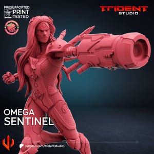 Alpha Robot 40mm Scale on 35mm base from Trident Studios Great for Crisis Protocol, Superhero RPGs, and other Scifi Tabletop Games