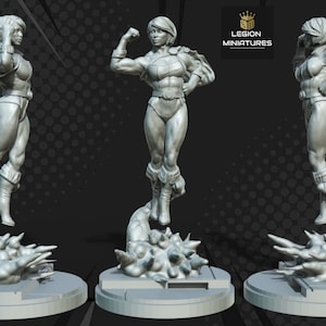 Powergirl by Legion Miniatures Great for Display, Superhero RPGs, and other Tabletop Games