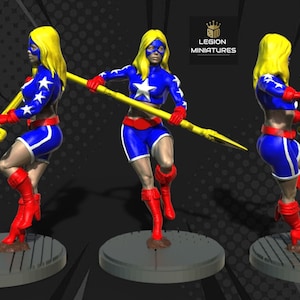 Stargirl by Legion Miniatures Great for Display, Superhero RPGs, and other Tabletop Games