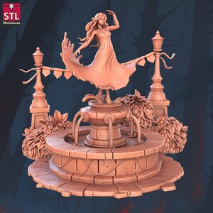 Fountain from STL Miniatures Great for D&D, Pathfinder, Torg, and many other TTRpgs