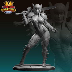 Limbo Horseman 40mm scale on 35mm base by Legion Miniatures Great for Display, Superhero RPGs, and other Tabletop Games