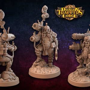 Nuranok (Male Dwarf Steampunk Gunner) by Dragon Trapper Lodge  Great for Dungeons and Dragons, Pathfinder and other fantasy Table Top Games