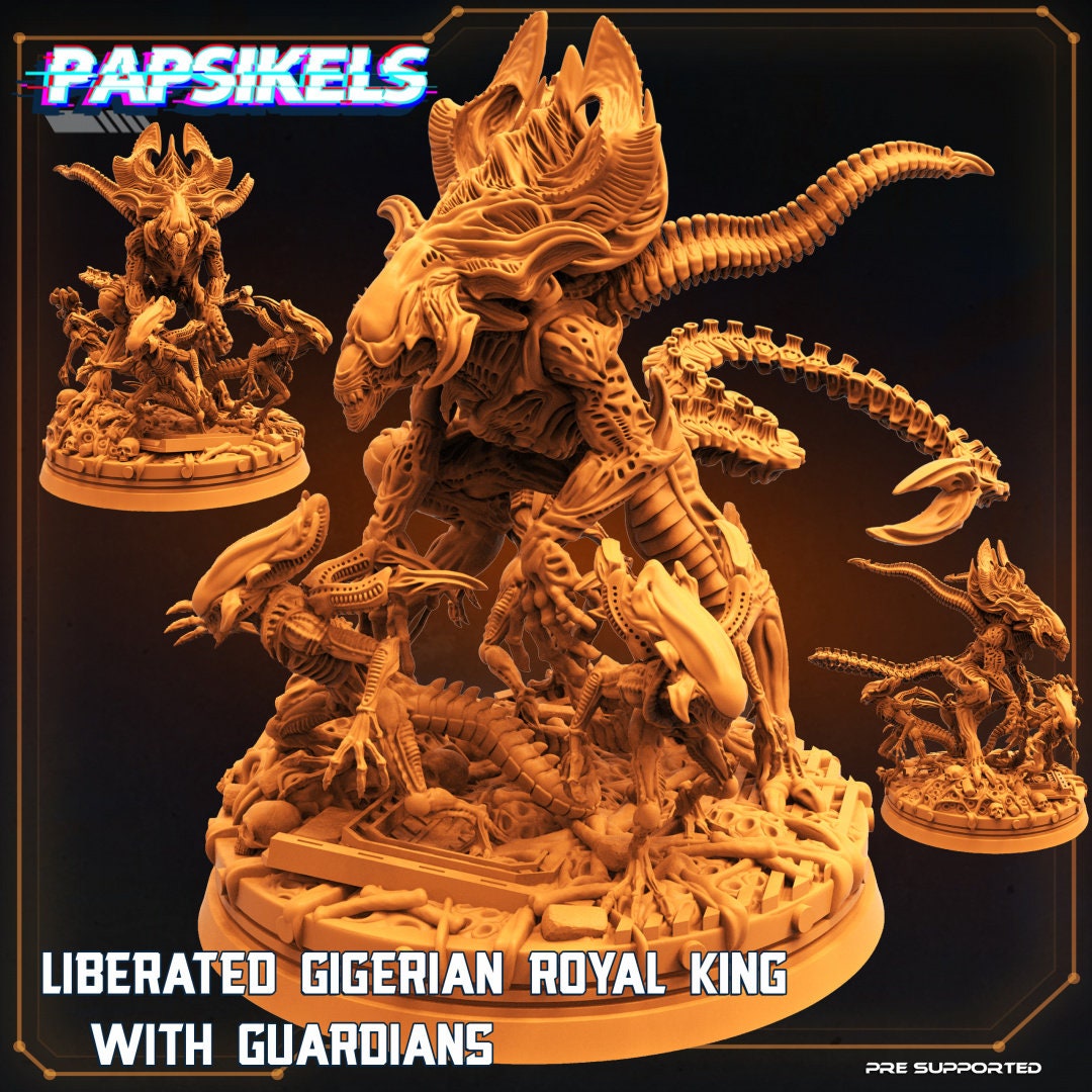 Liberated Gigerian Royal Brood King With Guardians by Papsikels Great ...