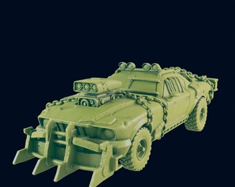 Road Warrior Car by EC3D Designs, Great for Cyberpunk,Shadowrun, Stargrave, Starfinder and other Scifi Table Top Games