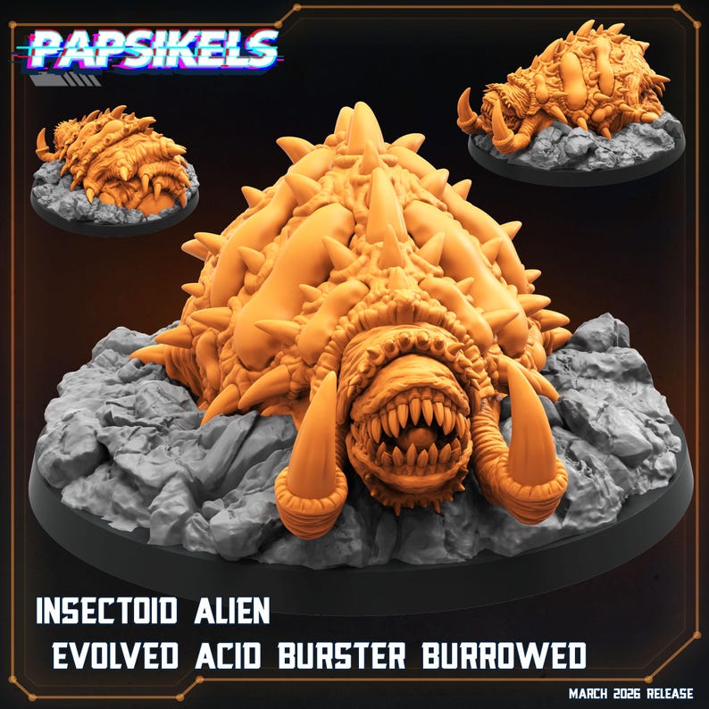 Insectoid Alien Evolved Acid Burster by Papsikels Great for Trench ...