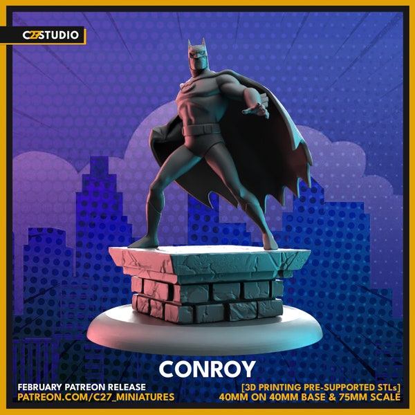 Conroy by C27 Miniatures Great for Crisis Protocol, Superhero RPGs, and other Sci-Fi Tabletop Games
