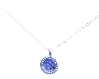 Glass Color Dot Necklace Made From a 