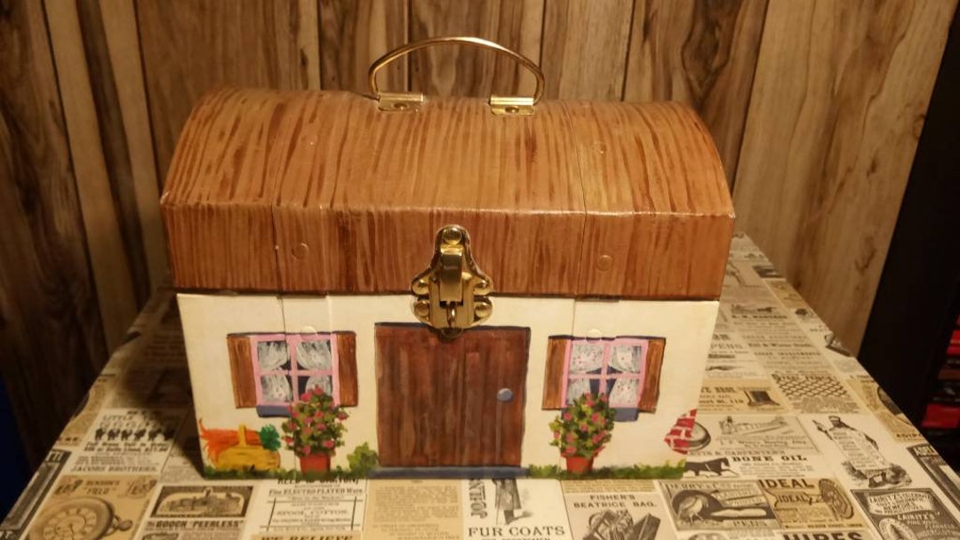 Folk Art Peter Rabbit Wooden Figures With Decorative Chest - Etsy