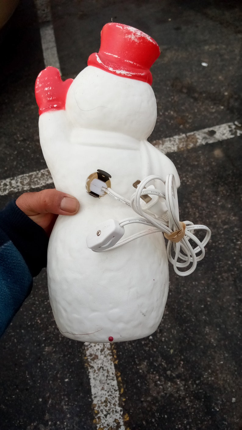 Dapol Industries 12 Christmas Snowman Tabletop Blow Mold Etsy