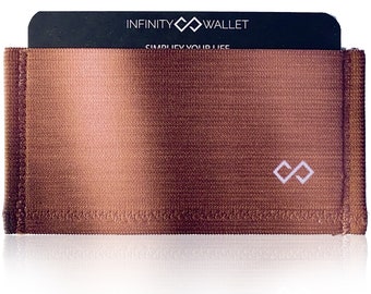 Men’s minimalist wallet, credit card wallet, slim wallet, elastic wallet, modern design wallet, Infinity Wallet