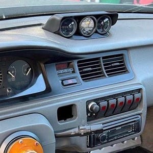 Ventilación de tablero Civic EG, indicador 3, capó izquierdo, 52 mm, triple montaje Honda (1992-1995)