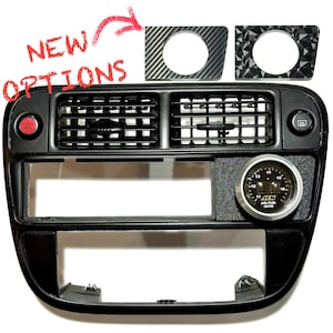 96-98 EK Civic Gauge Pod 52mm Block Off Delete Clock / Pocket For Dash Trim