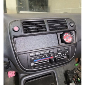 Single Din Block Off TEXTURED Radio Stereo Delete Civic Del Sol CRX Honda