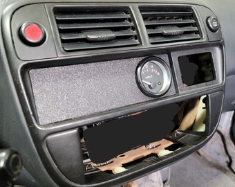1 Gauge Radio ef eg ek Single Din TEXTURED 52mm 88-98 Civic Del Sol CRX Stereo
