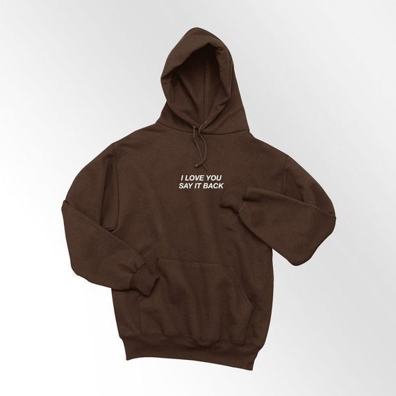I Love You Hoodie - Etsy