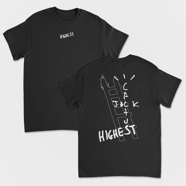 Discover Travis Kaktus Jack Rap Hiphop Zweiseitiges T-Shirt